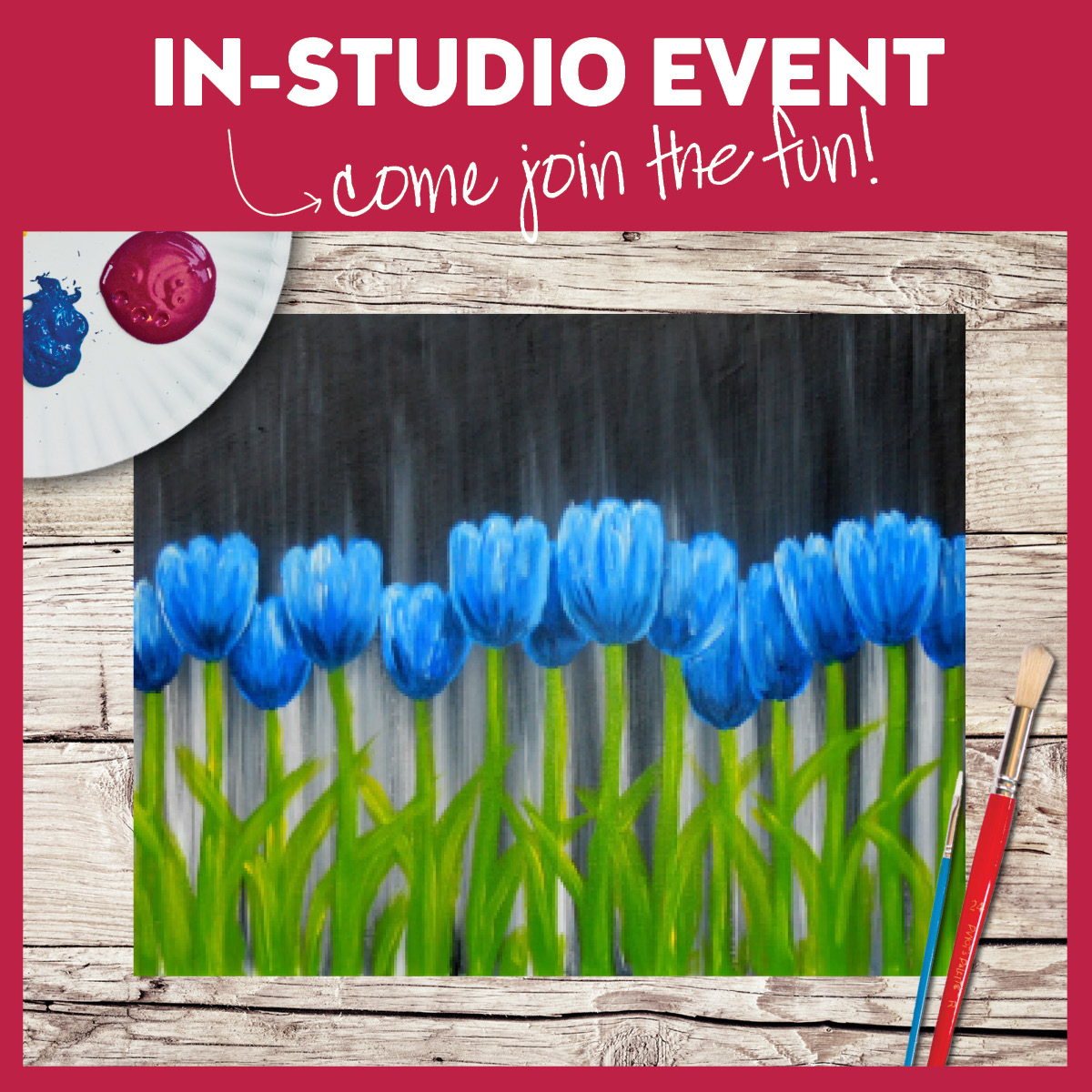 Tulips in Blue